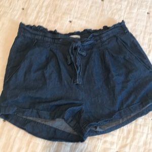 like new linen/ denim shorts